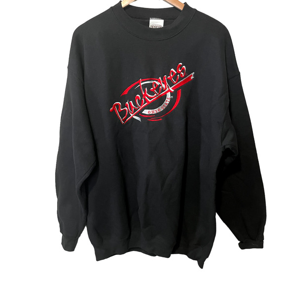 American B Wear VTG 90s Y2K Collegiate Ohio State Buckeyes Football Black Red XL - Picture 1 of 7
